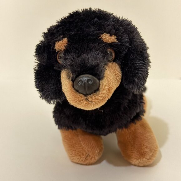 Fancy Pals Dachshund Dog Plush in Purse Heart Print Purse - Picture 12 of 12